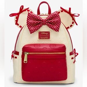 NEW Loungefly Disney Minnie Mouse Red Lace
Polka Dot Mini Backpack
